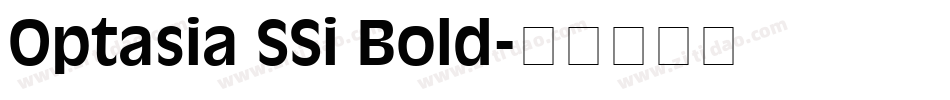 Optasia SSi Bold字体转换